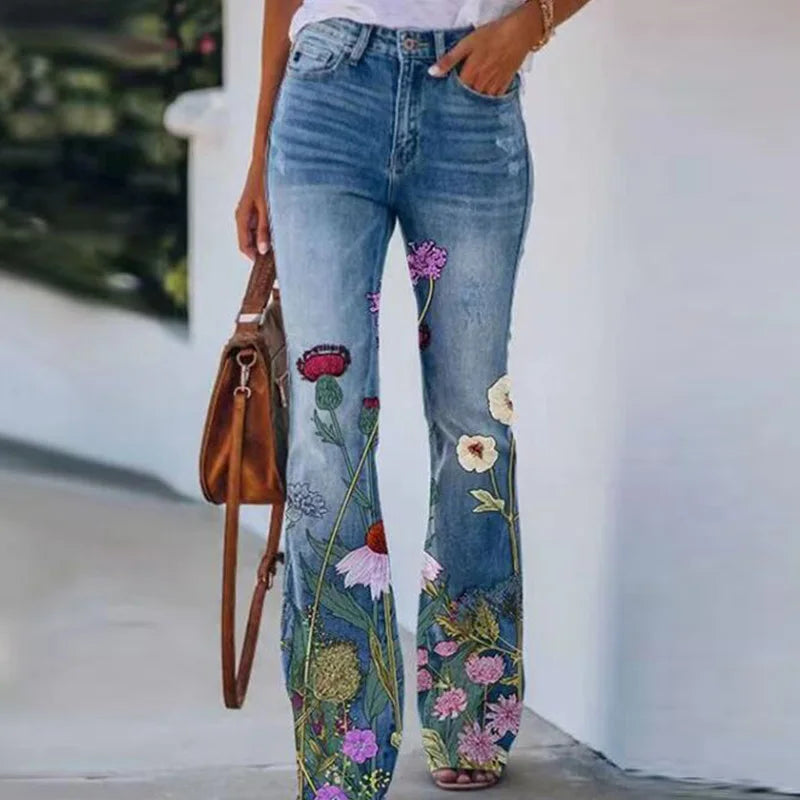 MC | Floral print jeans