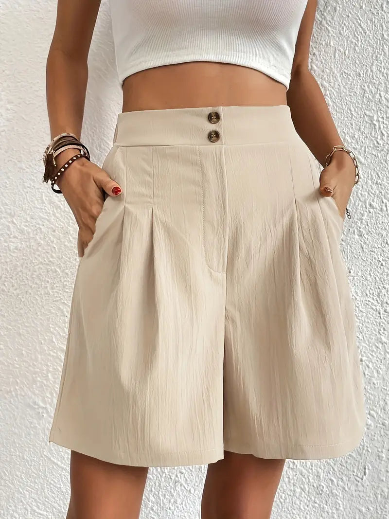 MC | High-waist, wide-leg shorts