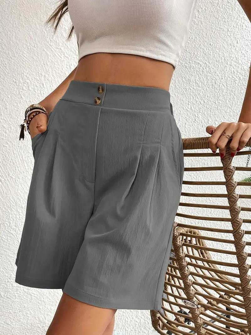 MC | High-waist, wide-leg shorts