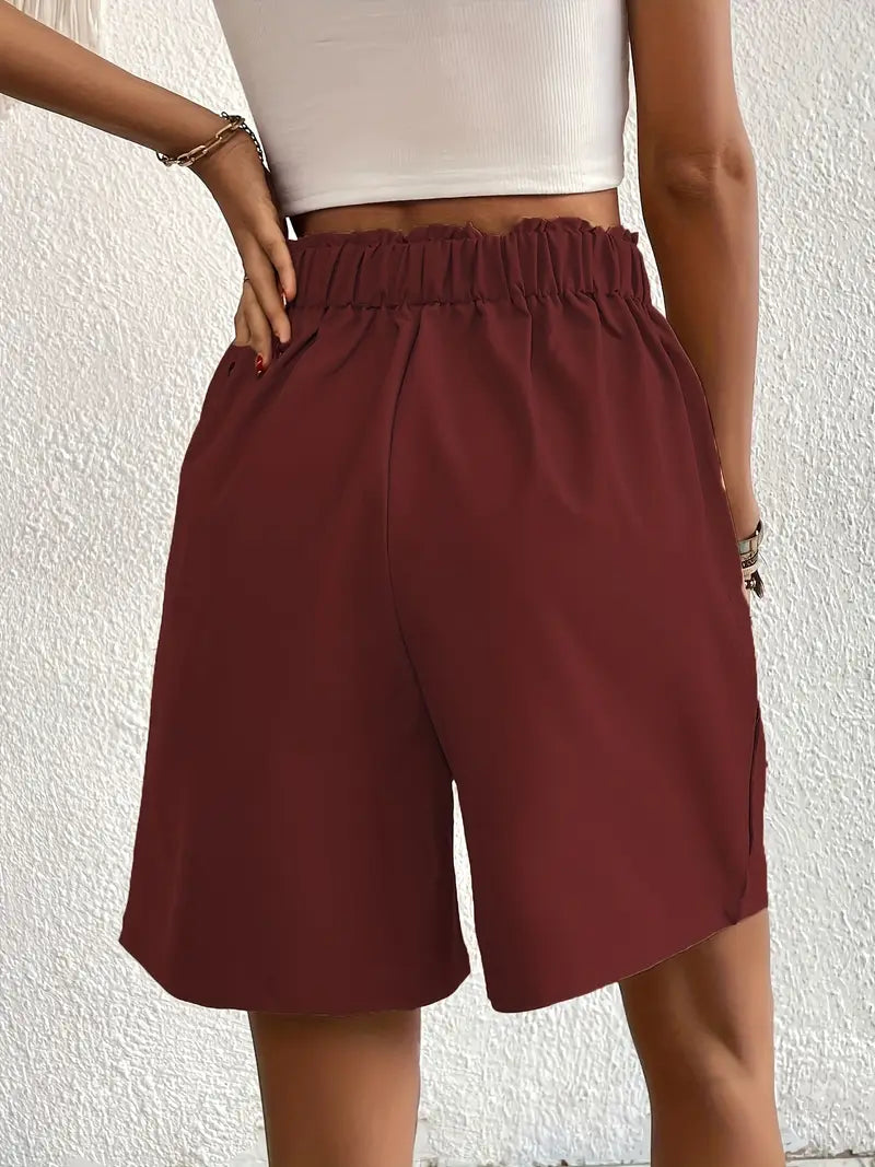 MC | High-waist, wide-leg shorts