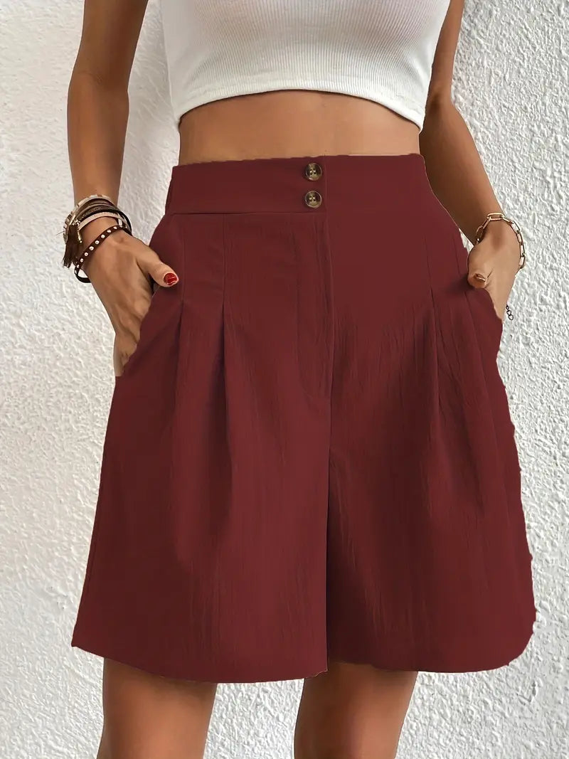 MC | High-waist, wide-leg shorts
