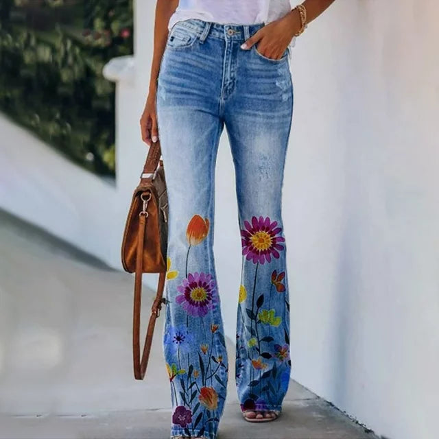 MC | Floral print jeans