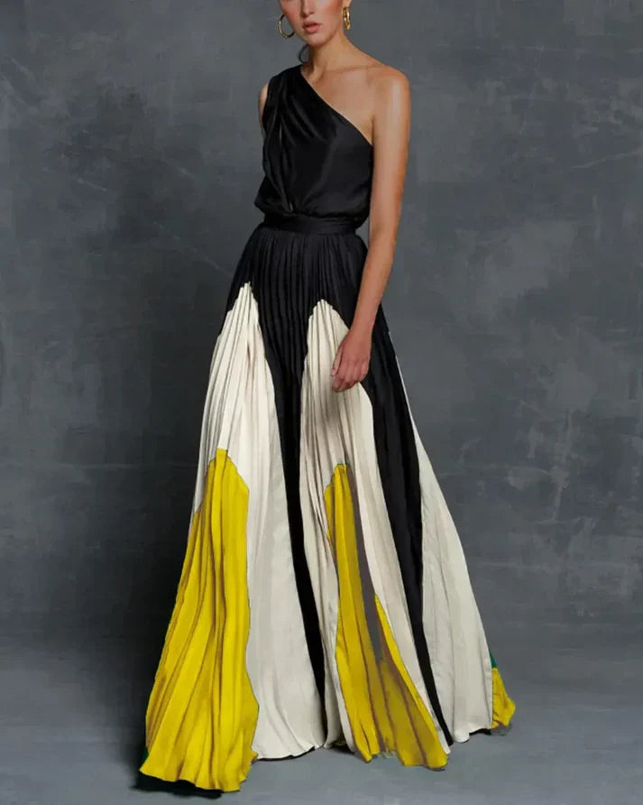 MC | Glamorous maxi dresses with one shoulder