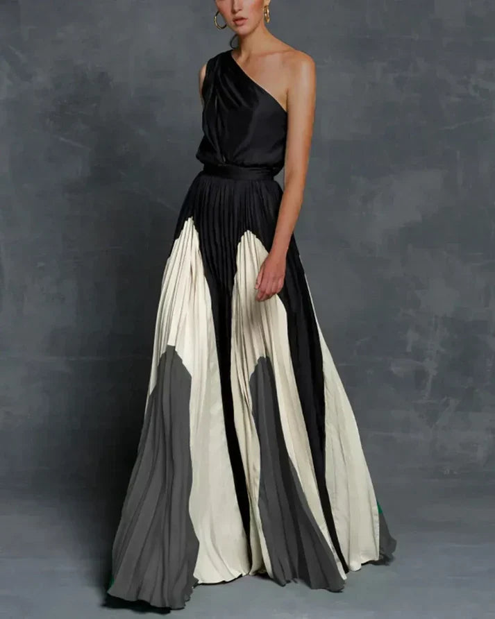 MC | Glamorous maxi dresses with one shoulder
